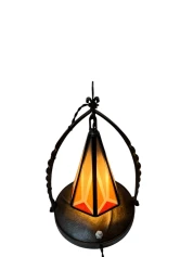 Art Deco Amsterdamse School Table Lamp by Amsterdamsche Kunstsmederij, 1920s